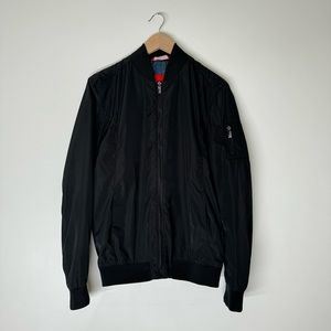ZARA MAN Bomber Jacket Black Timeless Aviator
